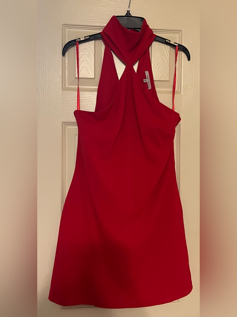 Naked Zebra brand Sleeveless Red Halter Top